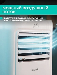 Кондиционер мобильный Timberk T-PAC09-P09E-WF белый площ.20м2