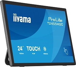 Монитор Iiyama 23.8" ProLite T2455MSC-B2 черный IPS LED 16:9 HDMI M/M Cam глянцевая 400cd 178гр/178гр 1920x1080 60Hz DP FHD USB Touch 4.4кг