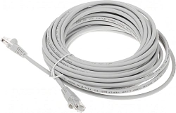 Патч-корд Buro UTP-5E-10M-G-LSZH 1Гбит/с UTP 4 пары cat.5E 10м серый RJ-45 (m)-RJ-45 (m)