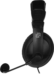 Наушники с микрофоном Оклик HS-M137V черный 1.8м мониторные оголовье (614046)