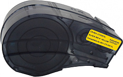 Картридж ленточный Cactus CS-M21-375595YL черный на желтом 9.5x6.4 для Brady BMP21-PLUS, BMP21-LAB