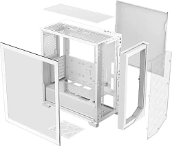 Корпус PcCooler C3D510 WH белый без БП ATX 8x120mm 5x140mm 2xUSB3.0 audio bott PSU