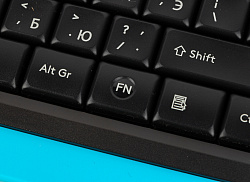 Клавиатура + мышь A4Tech Fstyler FG1010 клав:черный/синий мышь:черный/синий USB беспроводная Multimedia (FG1010 BLUE)