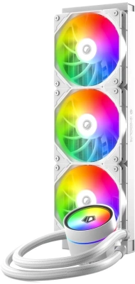Система водяного охлаждения ID-Cooling Zoomflow 360 XT V2 ARGB Soc-AM5/AM4/1200/1700/1851 белый 4-pin 13.8-35.2dB Al+Cu 350W 2000gr Ret (ZOOMFLOW 360 XT V2 WHITE)