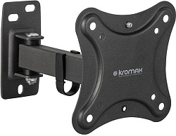 Кронштейн для телевизора Kromax CORBEL-2 черный 10"-32" макс.25кг настенный поворот и наклон