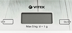 Весы кухонные электронные Vitek VT-2424 макс.вес:5кг белый