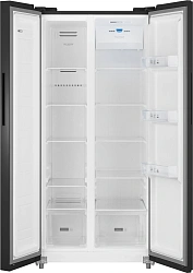 Холодильник Weissgauff WSBS 500 Inverter NoFrost Black 2-хкамерн. черный стекло инвертер