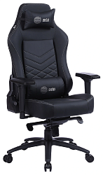 Кресло игровое Cactus CS-CHR-0112BL черный экокожа с подголов. крестов. сталь