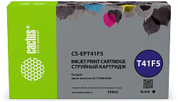 Картридж струйный Cactus CS-EPT41F5 T41F5 черный пигментный (350мл) для Epson SureColor SC-T5400M/SC-T3405/SC-T5405 с чипом