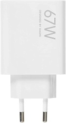 Сетевое зар./устр. Xiaomi 67W HyperCharge Power Adapter 67W 3.25A (PD) USB универсальное белый (BHR07SKEU)