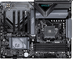Материнская плата Gigabyte B550 X EAGLE Soc-AM4 AMD B550 4xDDR4 ATX AC`97 8ch(7.1) 2.5Gg RAID+HDMI