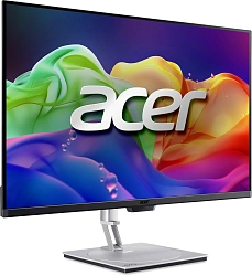 Монитор Acer 31.5" ProCreator PE320QKXsmiiphuzx серебристый QD OLED LED 0.03ms 16:9 HDMI M/M матовая HAS Piv 250cd 178гр/178гр 3840x2160 240Hz DP 4K USB 7.49кг
