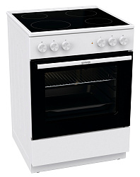 Плита Электрическая Gorenje GEC6A11WG белый стеклокерамика (без крышки)