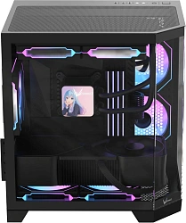 Корпус Formula Crystal Z6M Floe черный без БП mATX 4x120mm 2xUSB3.0 audio bott PSU
