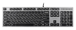 Клавиатура A4Tech KV-300H серый/черный USB slim