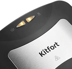 Вафельница Kitfort КТ-1660 700Вт черный/серебристый
