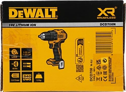 Дрель-шуруповерт DeWalt DCD708N-XJ Без АКБ и ЗУ аккум. патрон:быстрозажимной (DCD708N-XJ)