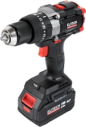 Дрель-шуруповерт Elitech CD 20BL2 (E2201.042.02) 80Вт аккум. патрон:быстрозажимной (кейс в комплекте) (205728)