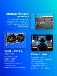 Видеокарта MSI PCI-E 4.0 RTX 4060TI GAMING 8G NVIDIA GeForce RTX 4060TI 8Gb 128bit GDDR6 2550/18000 HDMIx1 DPx3 HDCP Ret