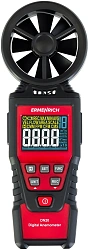 Анемометр-термометр Ermenrich Seek DN20 портативный крыльчатый красный/черный (82972)