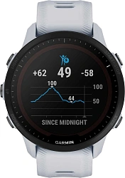 Смарт-часы Garmin Forerunner 955 33мм 1.3" корп.черный рем.белый разм.брасл.:130-220мм (010-02638-31)