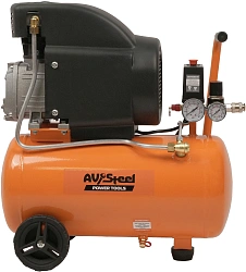 Компрессор поршневой Av Steel AV-AC 220/24 масляный 140л/мин 24л 1500Вт оранжевый/черный