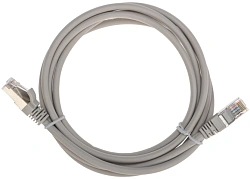 Патч-корд Rexant 02-0110-2 F/UTP RJ-45 вил. кат.5E 2м серый LSZH