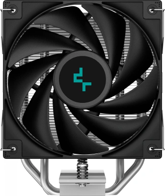 Устройство охлаждения(кулер) Deepcool AG400 Soc-AM5/AM4/1200/1700/1851 серебристый/черный 4-pin 18-31.6dB Al+Cu 220W 614gr Ret (R-AG400-BKNNMN-G-1)