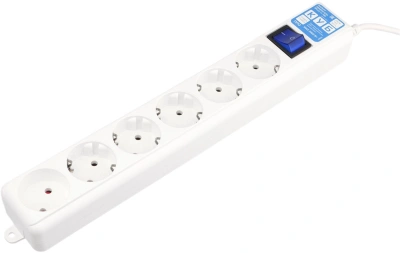Сетевой фильтр Powercube SPL(5+1)-16B-P-3M-WHITE 3м (6 розеток) белый (коробка)
