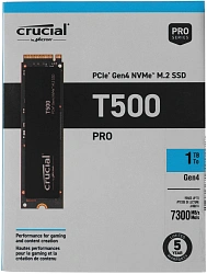 Накопитель SSD Crucial PCIe 4.0 x4 1TB CT1000T500SSD8 T500 M.2 2280