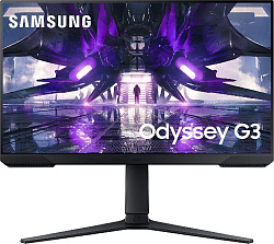 Монитор Samsung 24" Odyssey G3 S24AG320NI черный VA LED 1ms 16:9 HDMI полуматовая HAS Piv 3000:1 250cd 178гр/178гр 1920x1080 165Hz FreeSync Premium DP 4.5кг