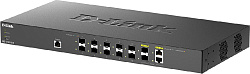Коммутатор D-Link DXS-1210-12SC/B1A (L2+) 2xКомбо(10GBase-T/SFP+) 10SFP+ управляемый