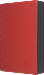 Жесткий диск WD USB3.2 Gen1 4TB WDBPKJ0040BRD-WESN My Passport 2.5" красный