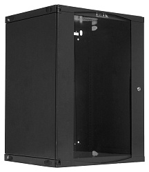 Шкаф коммутационный Lanmaster Next (TWT-CBWNG-15U-6X4-BK) настенный 15U 550x450мм пер.дв.стекл 60кг черный 21.5кг 823мм