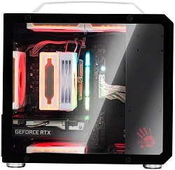 Корпус Bloody BD-CC110 белый/черный без БП mATX 5x120mm 2xUSB3.0 audio
