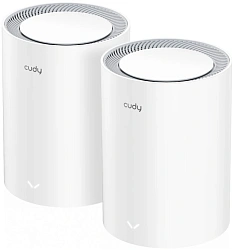 Бесшовный Mesh роутер Cudy M3000 (M3000(2-PACK) WHITE) AX3000 10/100/1000/2500BASE-T белый (упак.:2шт)