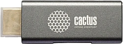 Переходник аудио-видео Cactus CS-HDMI-DP-ADR HDMI (m)/DisplayPort (f) позолоч.конт. серый