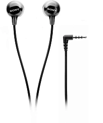 Гарнитура внутриканальные Sony MDR-EX14AP 1.2м черный проводные в ушной раковине (MDREX14AP/BZIN)
