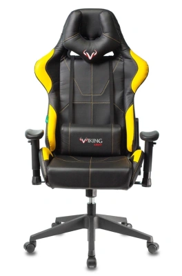 Кресло игровое Zombie VIKING 5 AERO черный/желтый эко.кожа с подголов. крестов. пластик