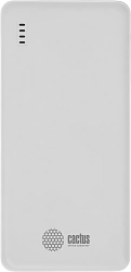 Мобильный аккумулятор Cactus CS-PBFSBA-10000 10000mAh 22.5W 4.5A USB-A/2xUSB-C белый