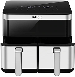 Аэрогриль Kitfort КТ-8110 2700Вт серебристый/черный