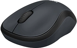 Мышь Logitech Silent M220 темно-серый оптическая 1000dpi silent беспров. USB 2but (910-004878)