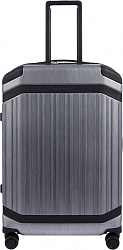 Чемодан Piquadro PQ LIGHT PREMIUM (BV4427PQLP/GRN) 46x68x26.5см 69л. 4.68кг. поликарбонат/алюм./натур.кожа серый