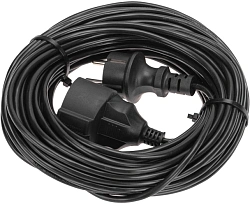 Удлинитель силовой PROconnect PROc-Uc (13-4910) 3x0.75кв.мм 1розет. 20м ПВС 6A без катушки черный
