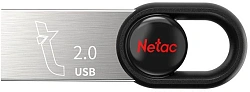 Флеш Диск Netac 64Gb UM2 NT03UM2N-064G-20BK USB2.0 серебристый/черный
