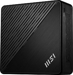 Неттоп MSI Cubi N ADL-019RU N100 (0.8) 4Gb SSD128Gb UHDG Windows 11 Pro 2xGbitEth WiFi BT 65W черный (9S6-B0A911-265)