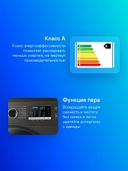 Стиральная машина Samsung WW80AGAS22AX/LD класс: A загр.фронтальная макс.:8кг черный инвертор