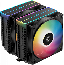 Устройство охлаждения(кулер) Deepcool AG620 Bk V2 ARGB Soc-AM5/AM4/1200/1700/1851 черный 4-pin 15-29.4dB Al+Cu 260W 1330gr Ret (R-AG620-BKAMMN-GJD)