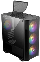 Корпус MSI MAG Forge M100A черный без БП mATX 2x120mm 2xUSB2.0 1xUSB3.0 audio bott PSU