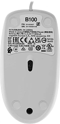 Мышь Logitech B100 белый оптическая 1000dpi USB 2but (910-003360)